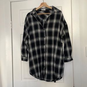 Oversized Plaid Dress